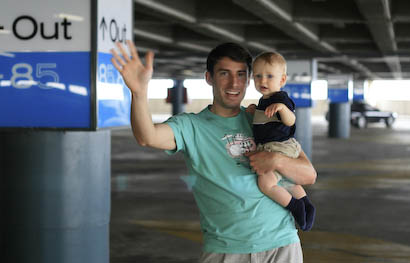Trey and William at the airport