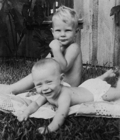 Kenny and Wayne -- summer or fall 1949